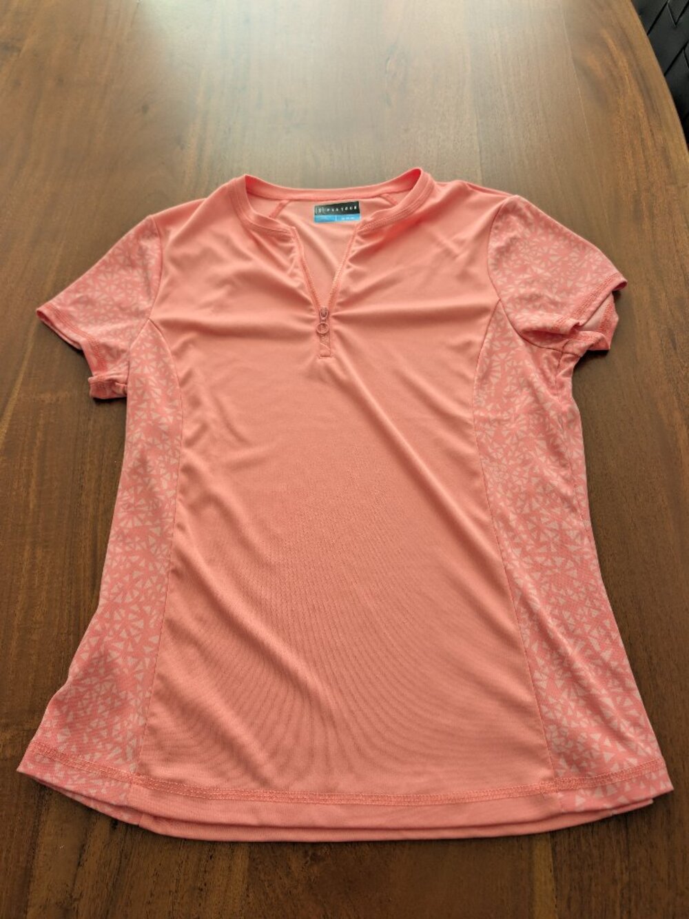 PGA TOUR Women’s Medium Pink Performance Golf Shirt Quarter Zip